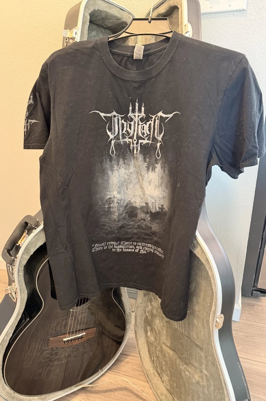 Thy Light DSBM Men’s Black Crew Neck T-Shirt Short Sleeve L
