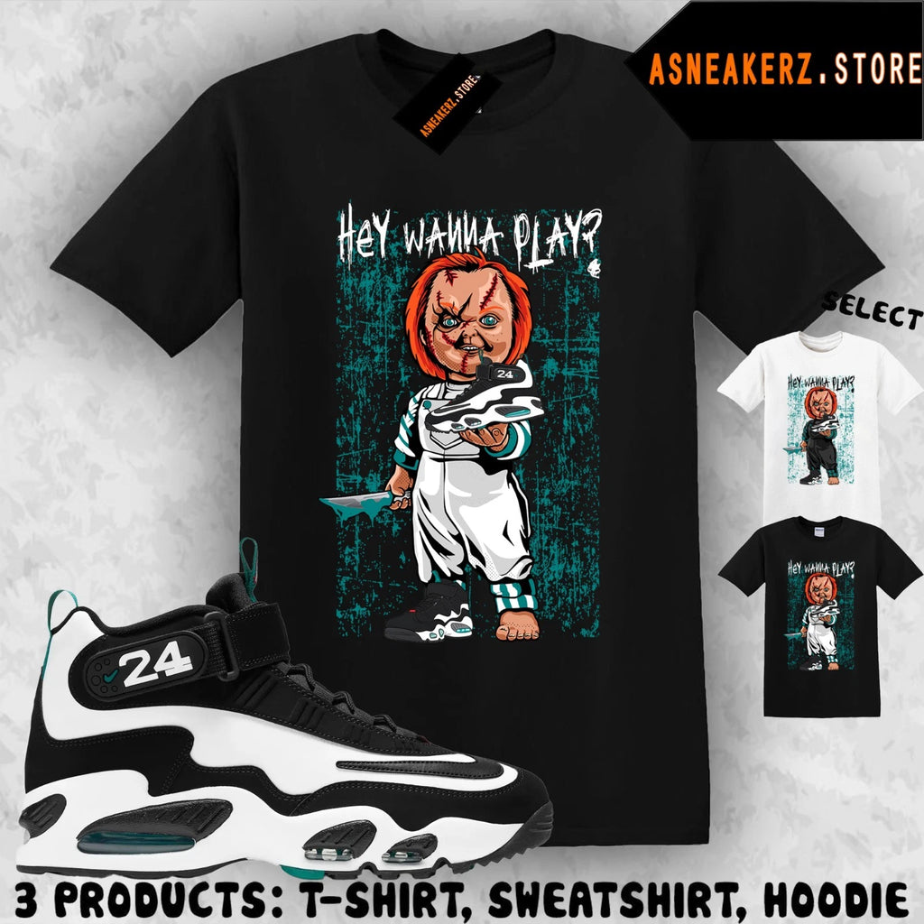 Tee Shirt Matching Air Griffey Max 1 Freshwater Match Sneaker Sneakerhead Chucky