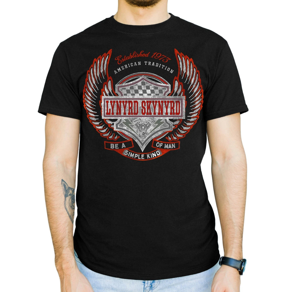 Lynyrd Skynyrd Simple Man American Rock Retro 70s Biker Official Men's T-Shirt