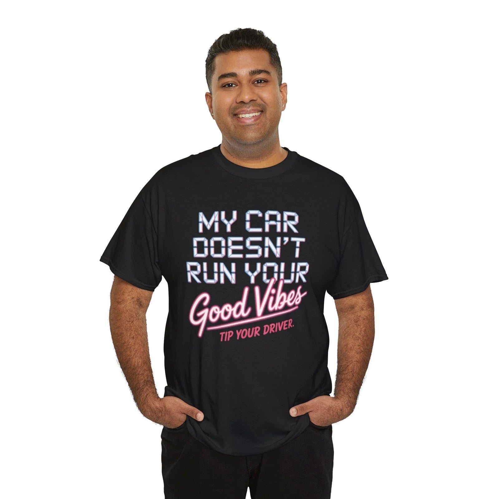 Funny DoorDash T Shirt Delivery Driver Tip Gas Money Car Mileage Humor Tee