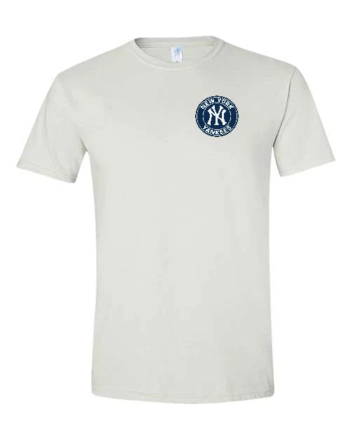NY Yankees Left Chest Graphic Logo, TEES, New York Baseball Unisex.  All Sizes!!