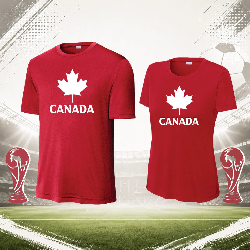 Canada cup polyester t-shirt world jersey - SHIPS FAST FROM FLORIDA