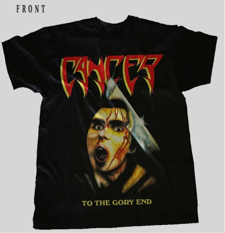 Cancer - To the Gory End - British Death Metal Band T-Shirt