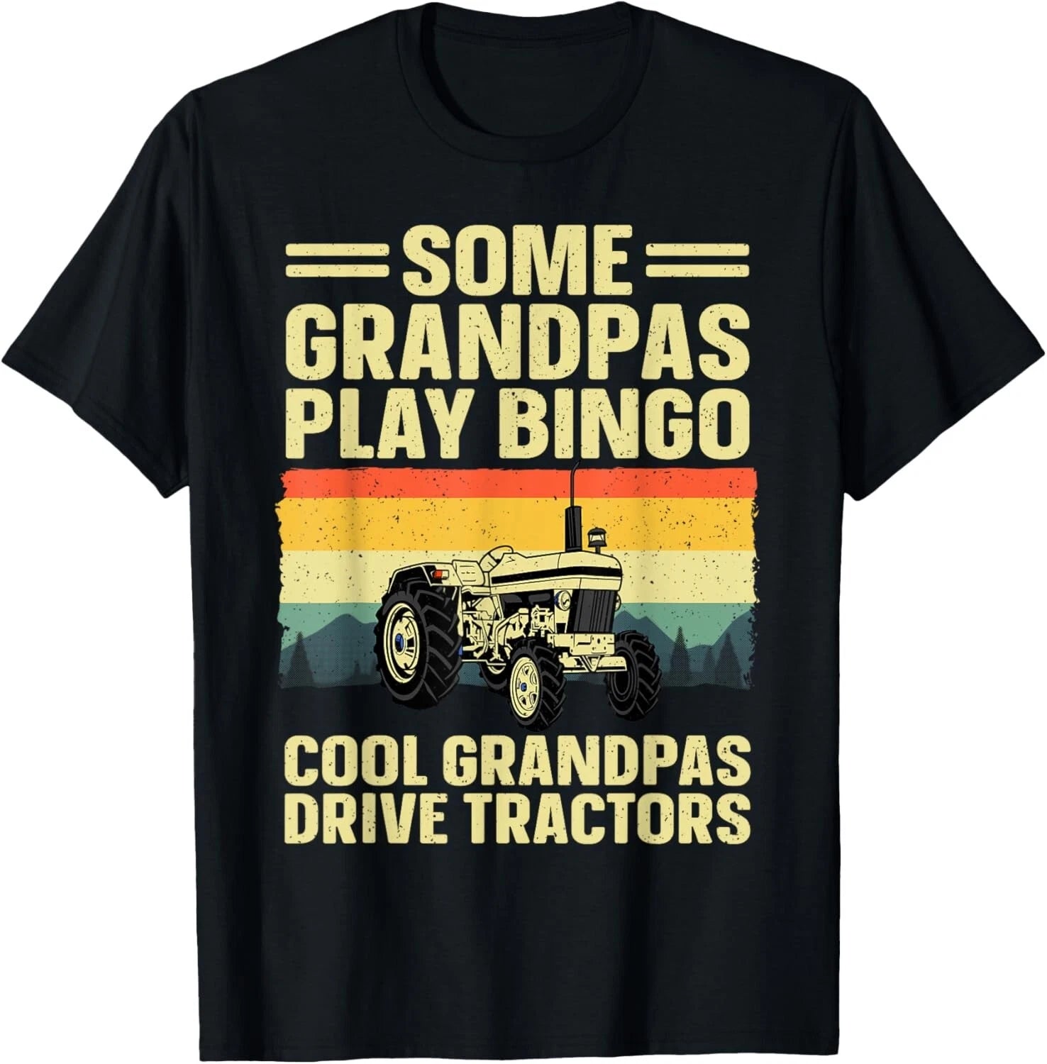 Cool Tractor Art For Grandpa Men Farming Farmer Farm Tractor Gift Unisex T-Shirt