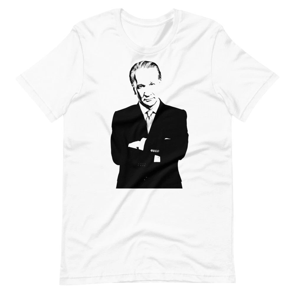 BILL MAHER Portrait Graphic Tee Short-Sleeve Unisex T-Shirt