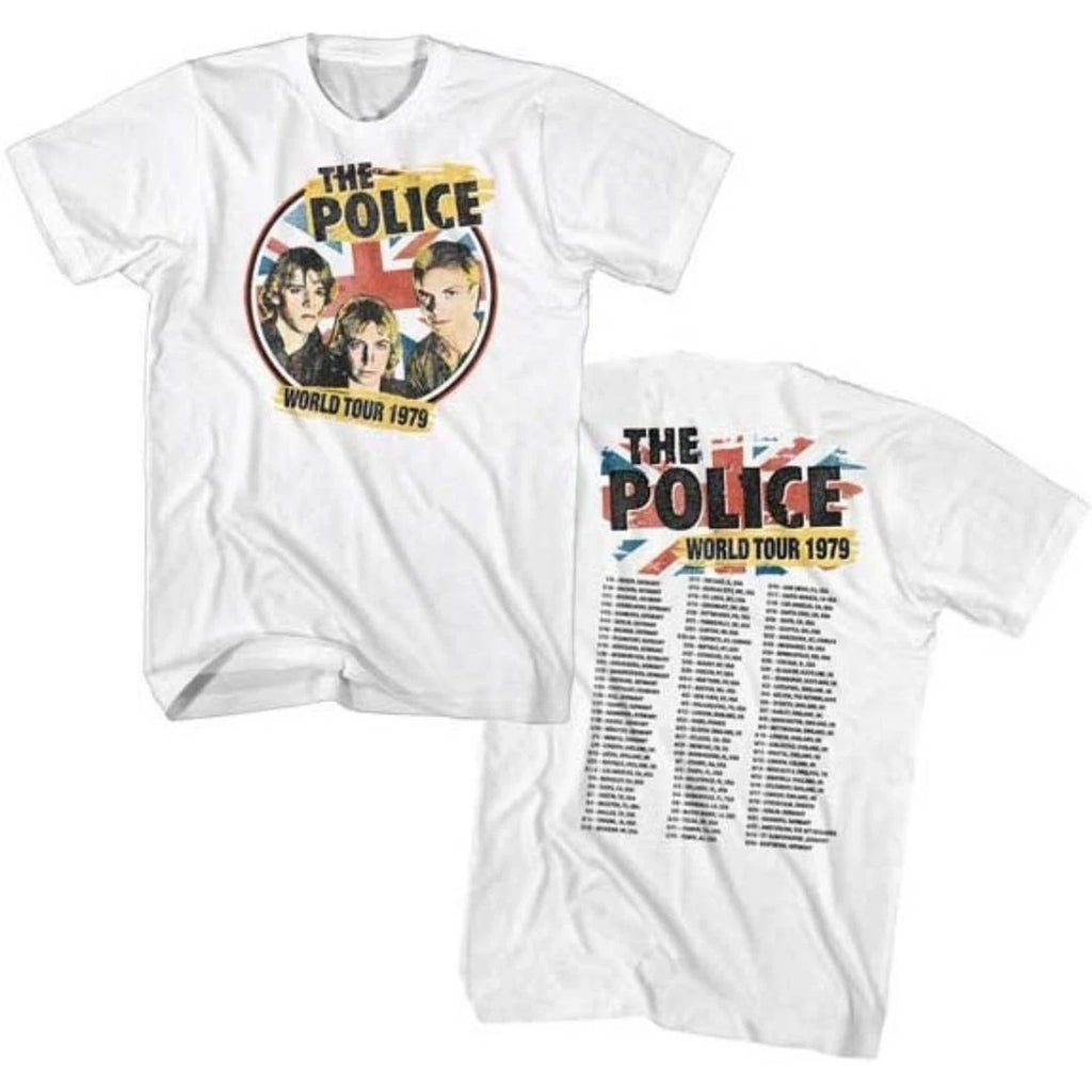 The Police World Tour 1979 Men's Unisex Concert T-shirt