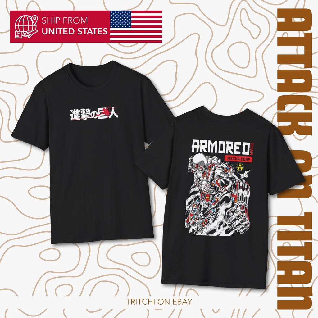 Armored Titan Form T-Shirt Shingeki no Kyojin Anime Tee