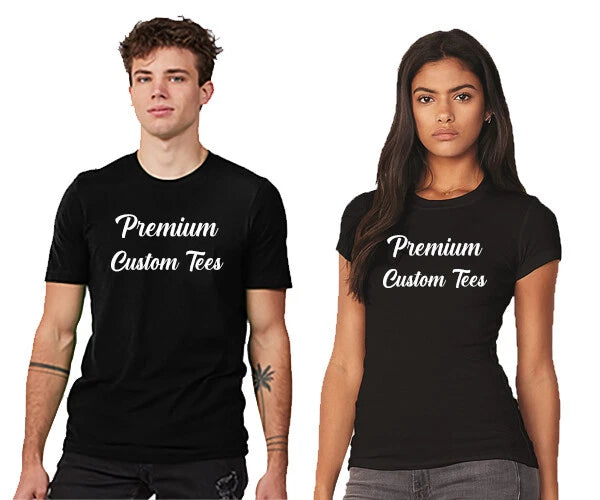 Custom Photo T-Shirt Premium USA Cotton Unisex Tee for Men & Women (Size: S-3XL)