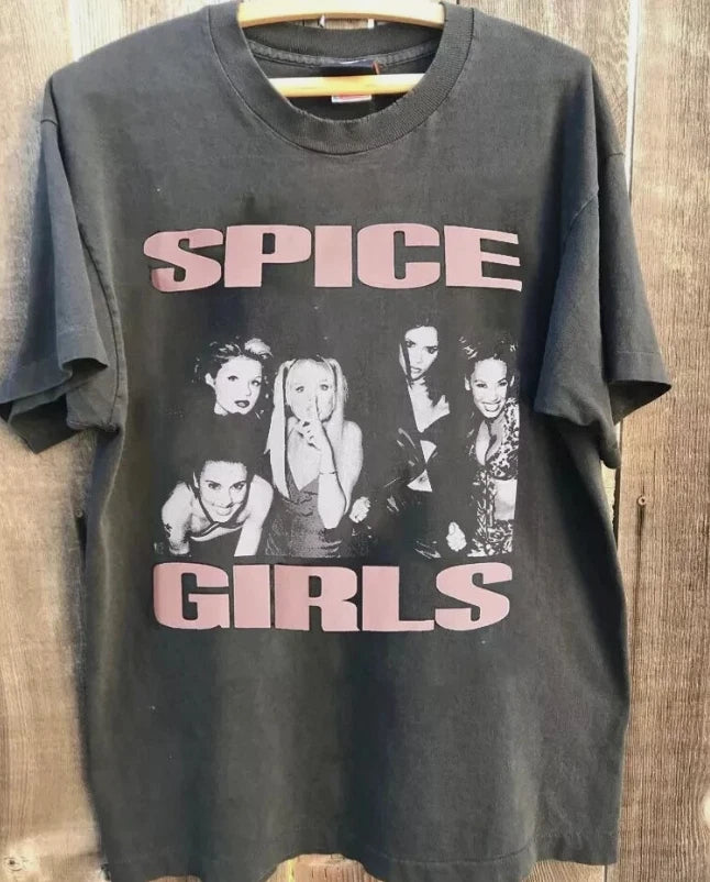 Spice Girls Band Shirt, Spice Girls Gift For Fan Charcoal Color Unisex Tshirt