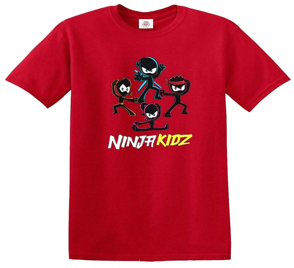 Ninja Kidz T-Shirt Funny Kids Boys Girls Gift Present Novelty Top Tee