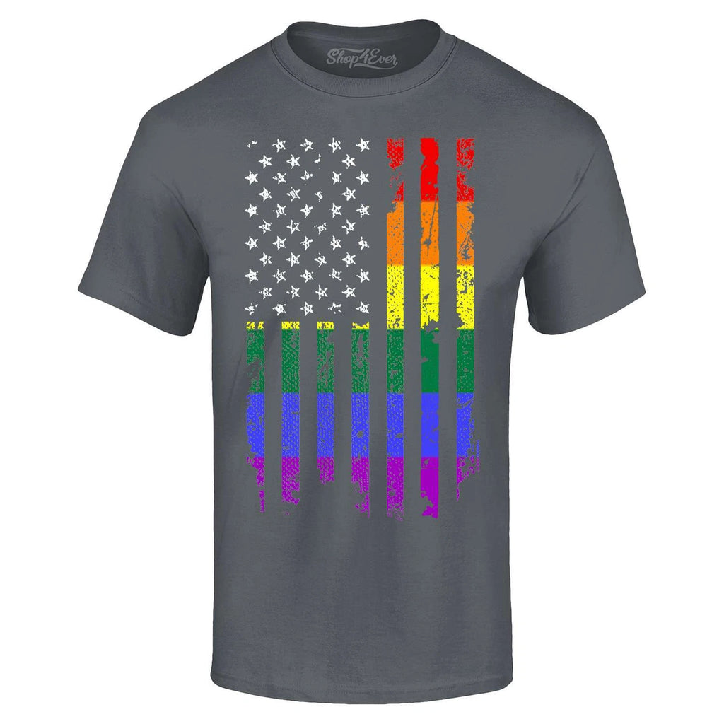 Distressed Rainbow Flag T-shirt Gay Pride LGBTQ+ Shirt
