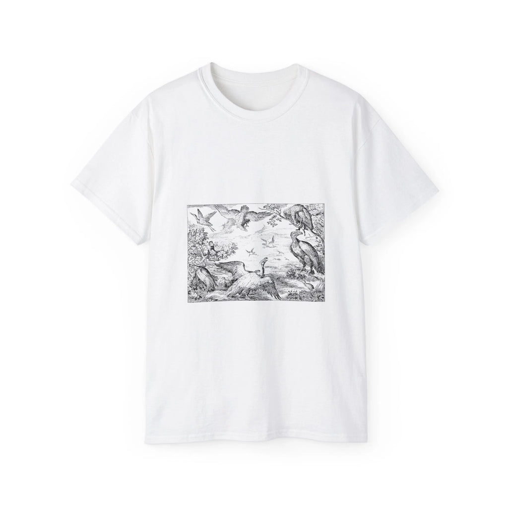 Birds Nature Forest Line Art Eagle Animals | Custom Graphic T-Shirt