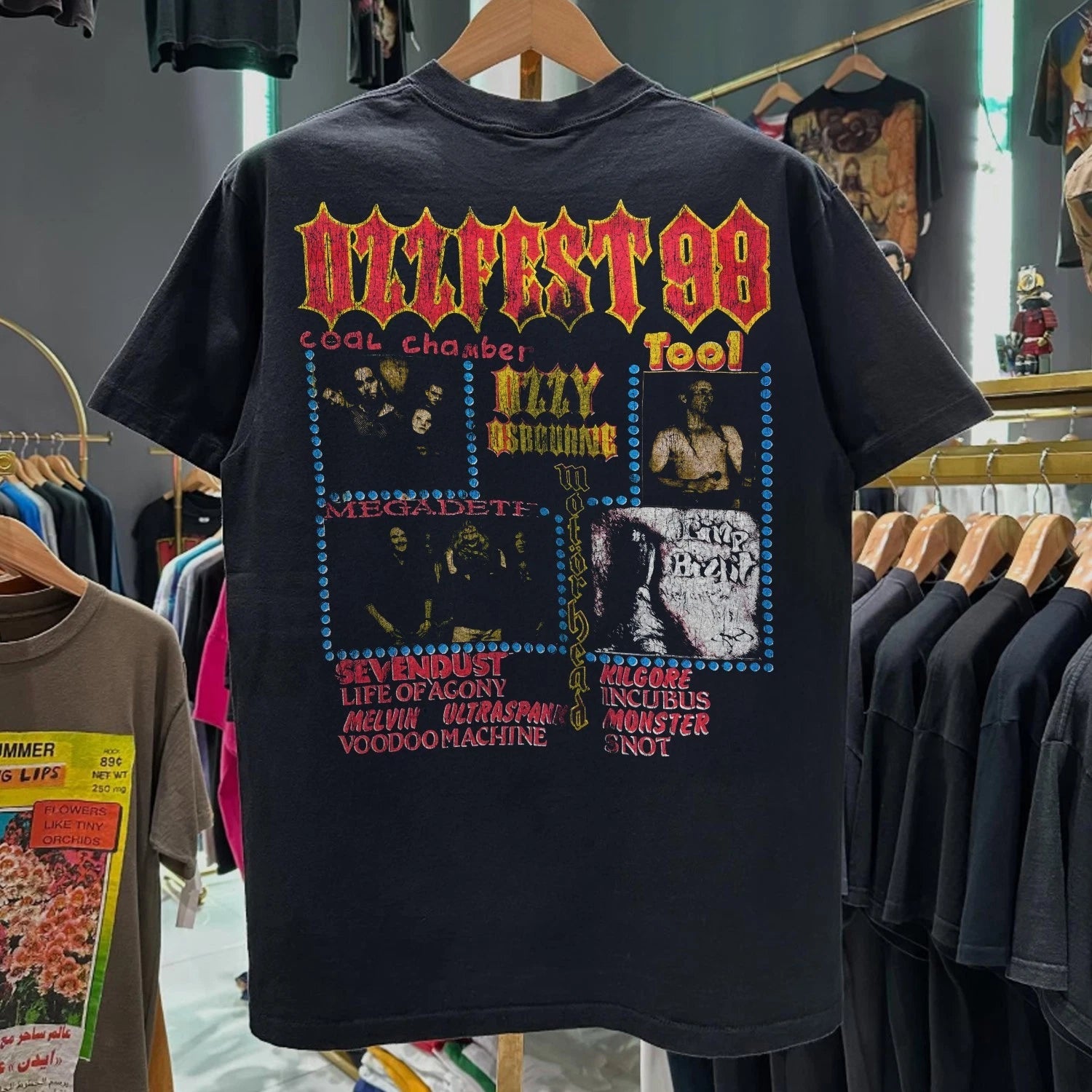 1998 Ozzfest Classic T-Shirt Black XL