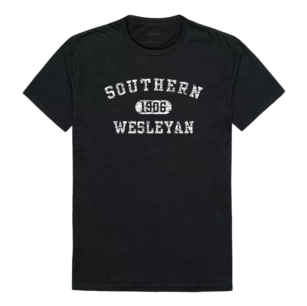 Southern Wesleyan University Warriors NCAA Distressed Arch College Tee T Shirt