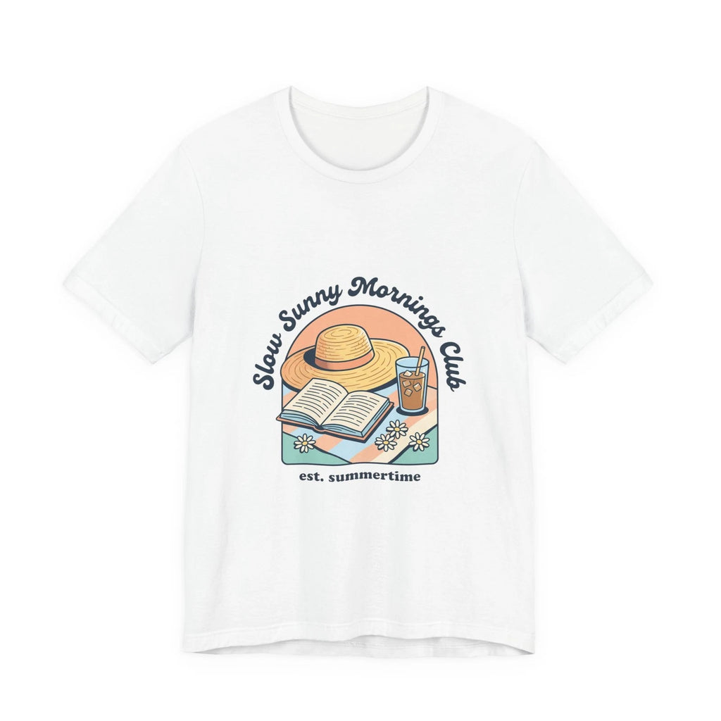 Slow Sunny Mornings Tee | summer aesthetic, pastel coastal vibes
