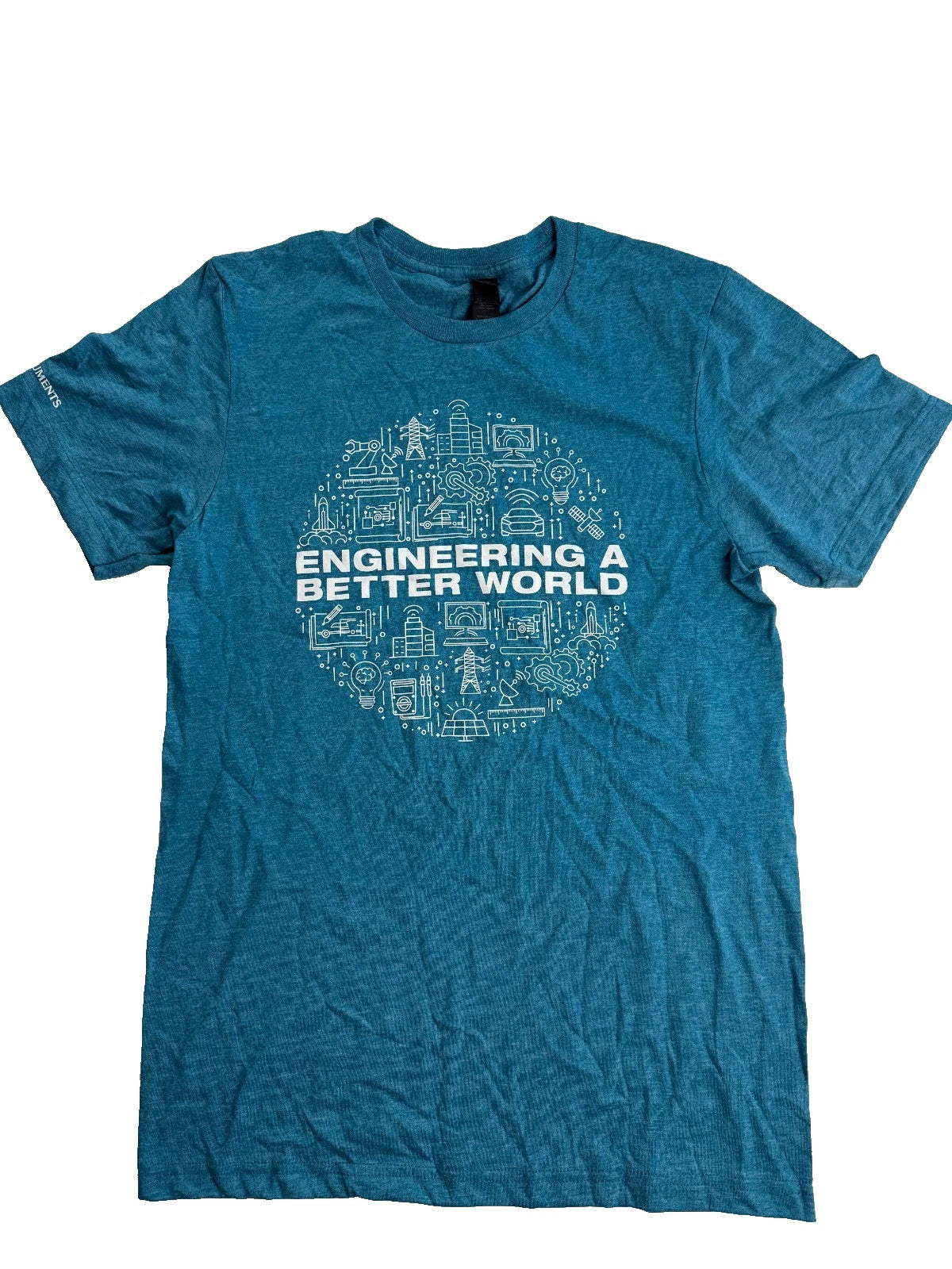 Texas Instruments Engineering Better World Graphic T-Shirt Gildan Soft Small