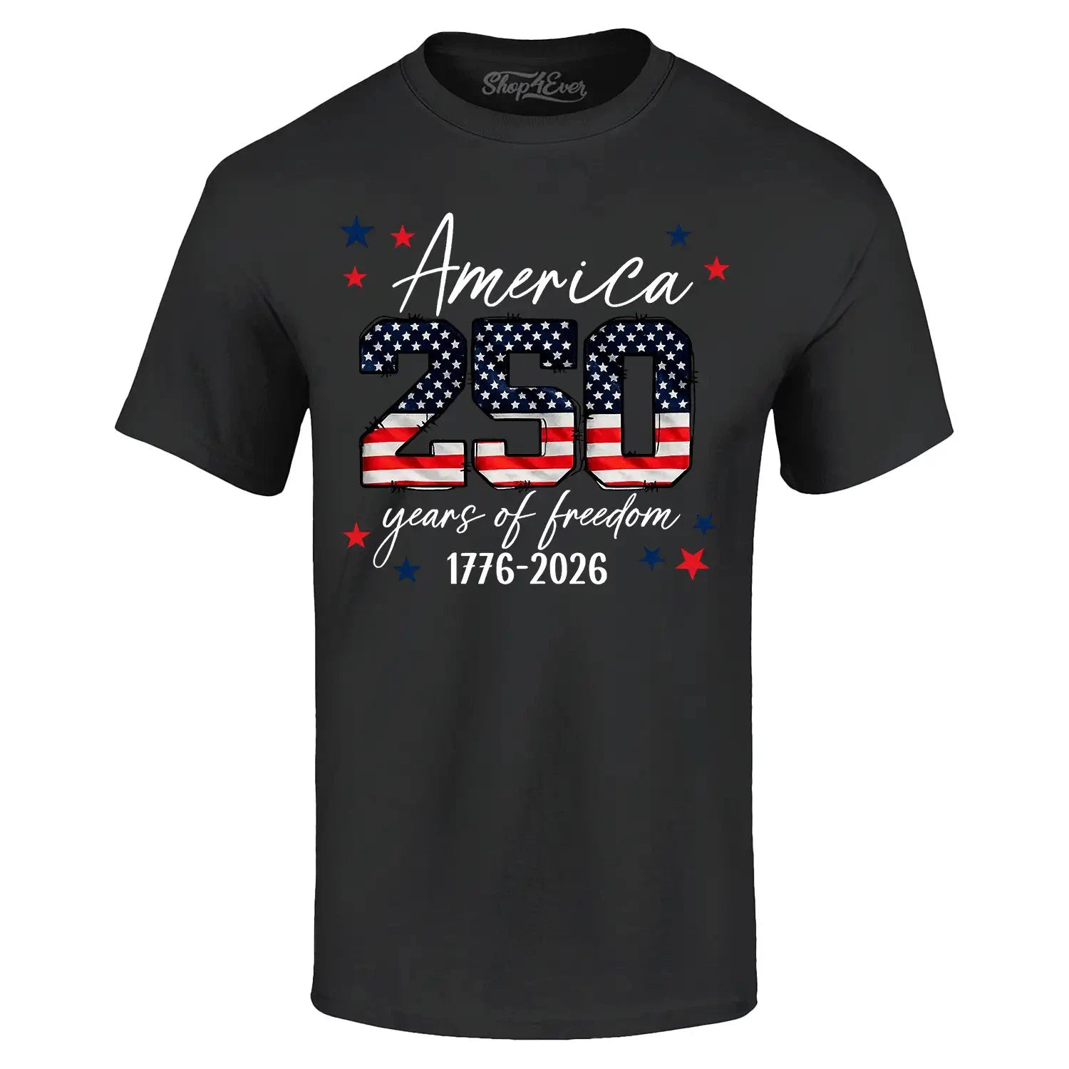 America 250 Years of Freedom 1776-2026 T-shirt American Flag Shirt