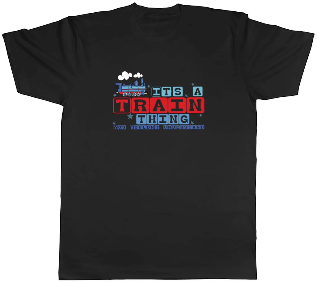 Train Thing Men T-Shirt Locomotive Railway Station Metro Rail Tram Conductor Tee