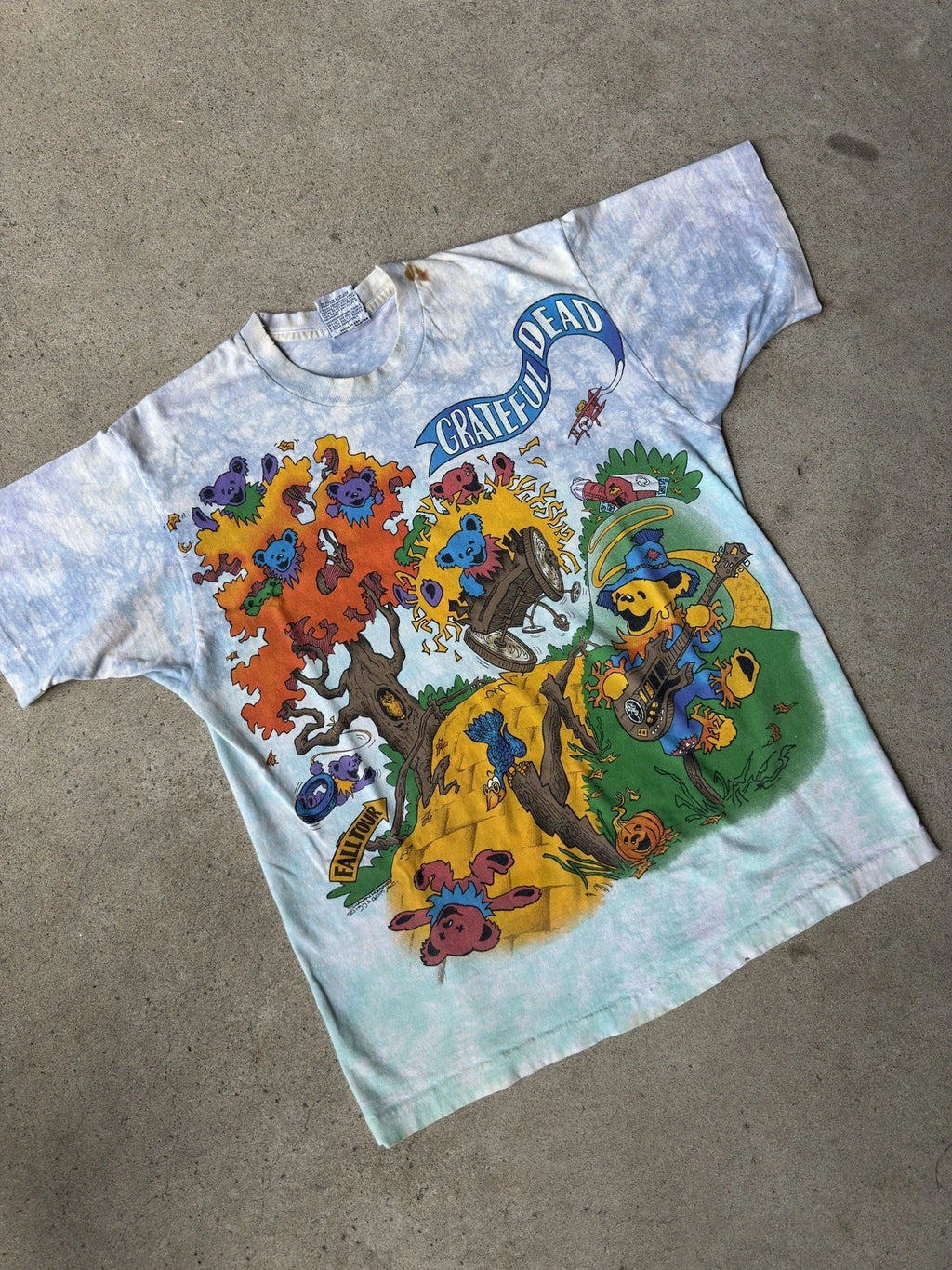 Vintage 1993 Grateful Dead "Rise n Fall" Tour T-shirt size Large