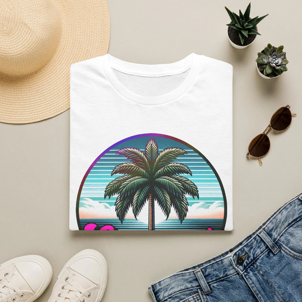 Retro Palm Tree Summer Vibes T-Shirt | Tropical Sunset Tee