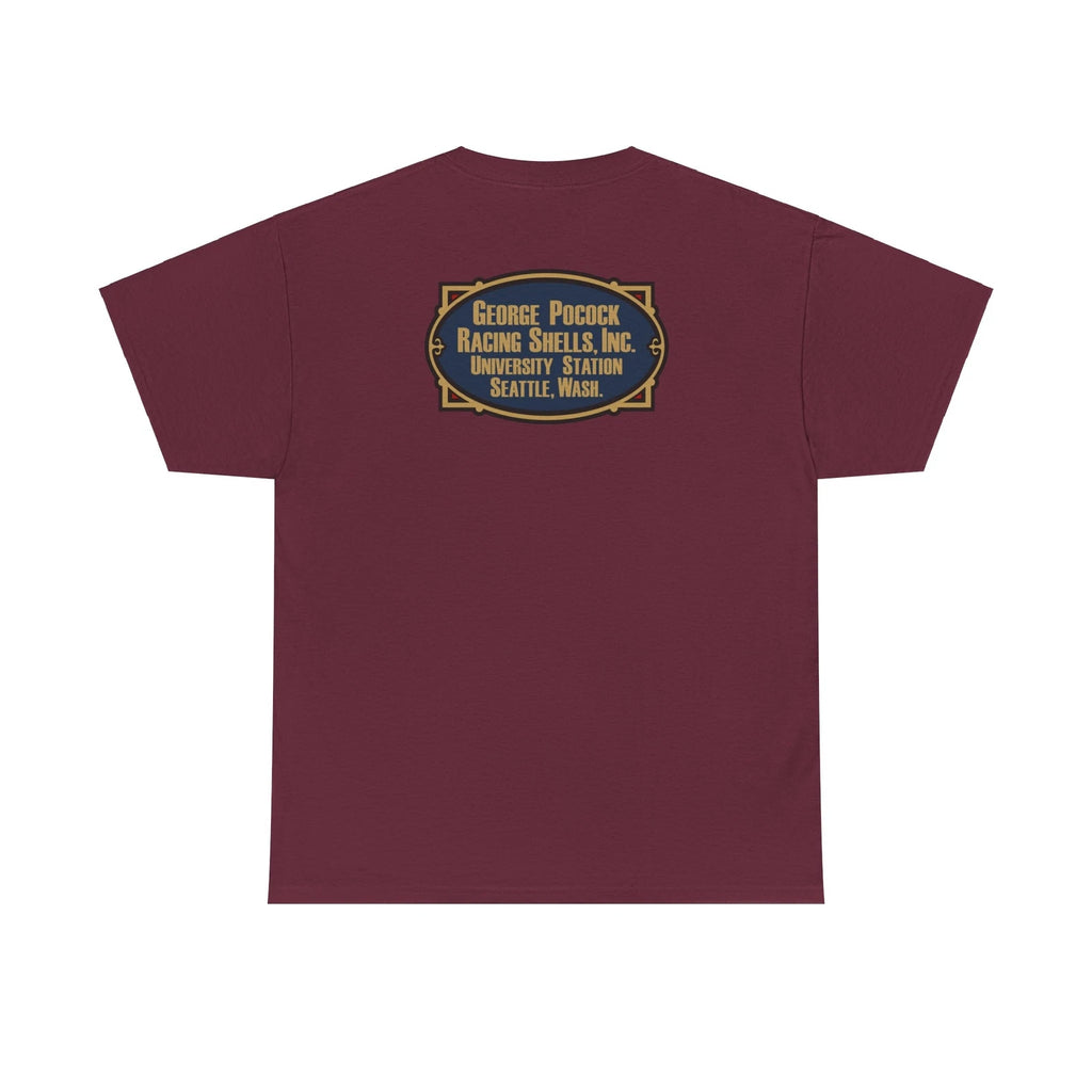 BACK ONLY Retro Pocock Racing Shells T-Shirt - Sweep Sculling Regatta 13 Colors!
