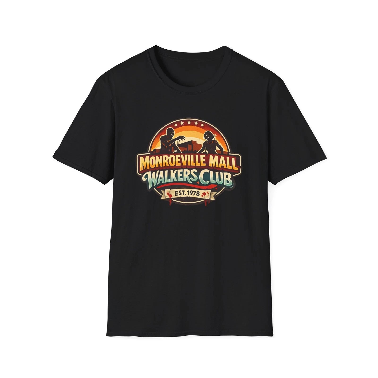 Monroeville Mall Walkers Club Retro T-Shirt | Dawn of the Dead