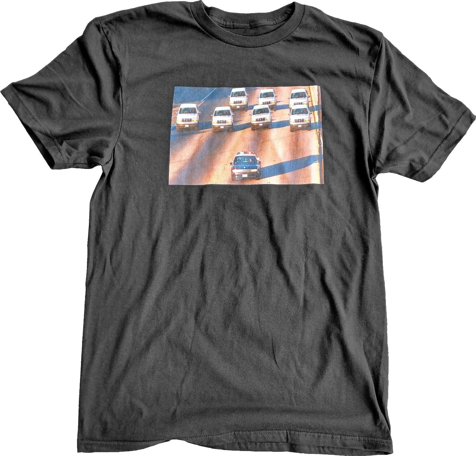 OJ Chase Short Sleeve T-Shirt Orenthal James Simpson Los Angeles White Bronco