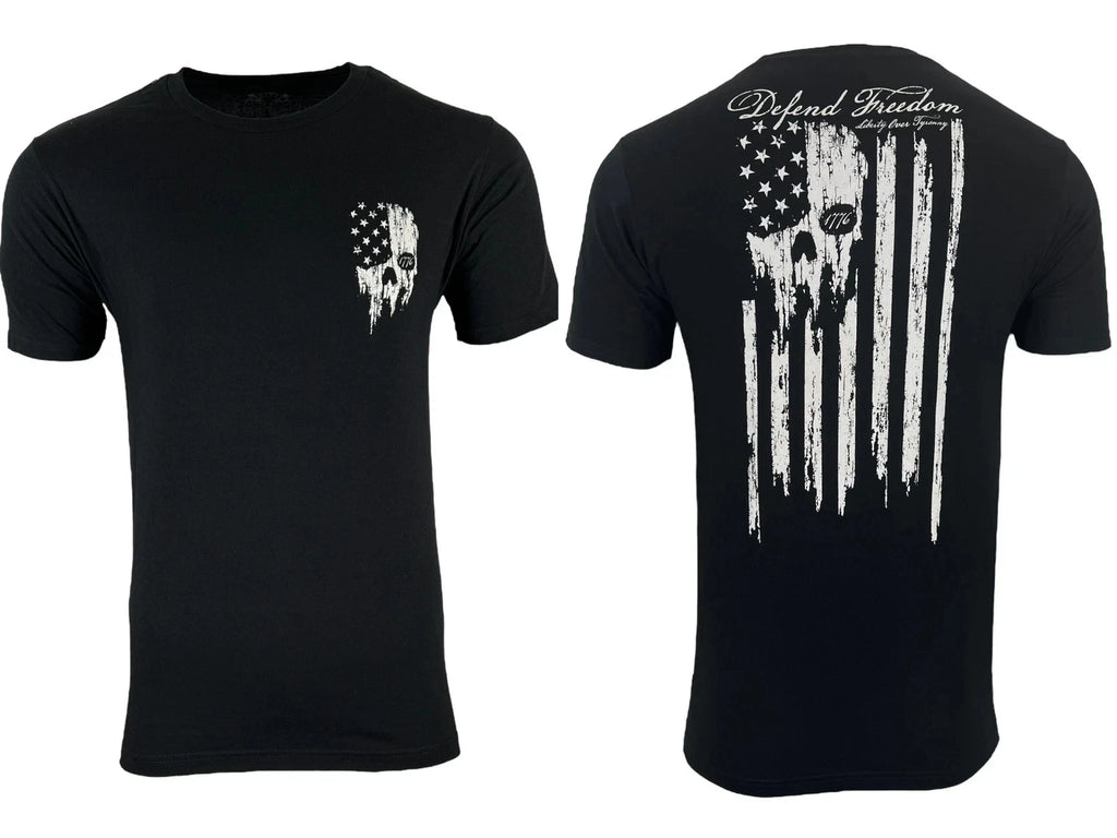 Men's T-Shirt Howitzer Style DEFEND FREEDOM Military Grunt