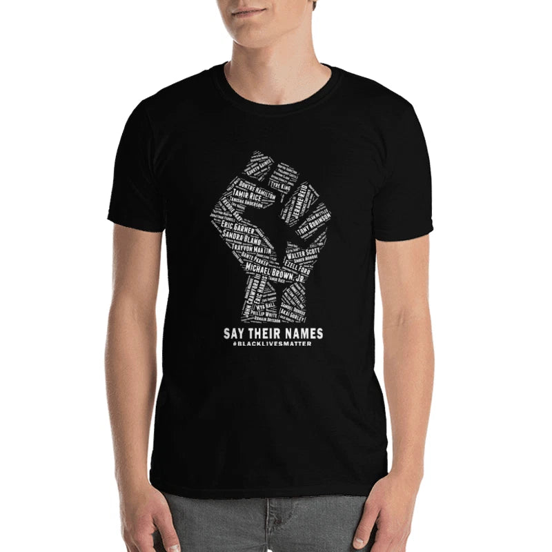 Black Lives Matter Say Their Names #BLM Tee Gildan Unisex T-Shirt  S/M/L/XL/2XL