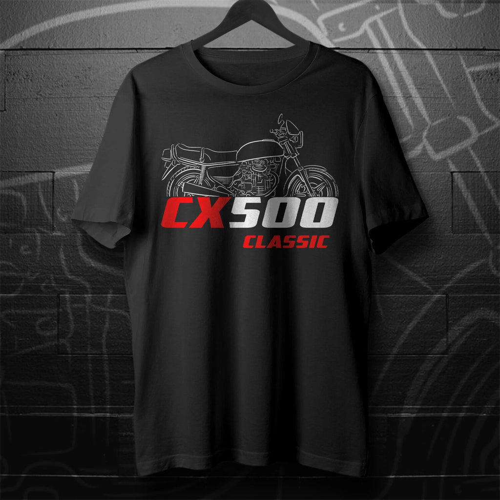 Honda CX 500 Classic &Turbo & Custom 1978-1983 - Motorcycle T-Shirt for Riders