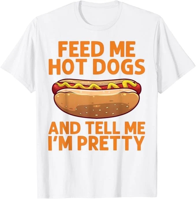 Funny Hot Dog Art for Men Women Kids Hot Dog Stand Hot Dog T-Shirt