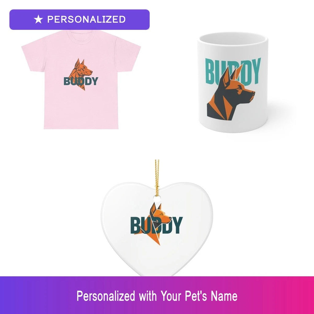 Custom Pet Gift Set Shirt Mug Ornament Personalized Name Bundle Dog Lover
