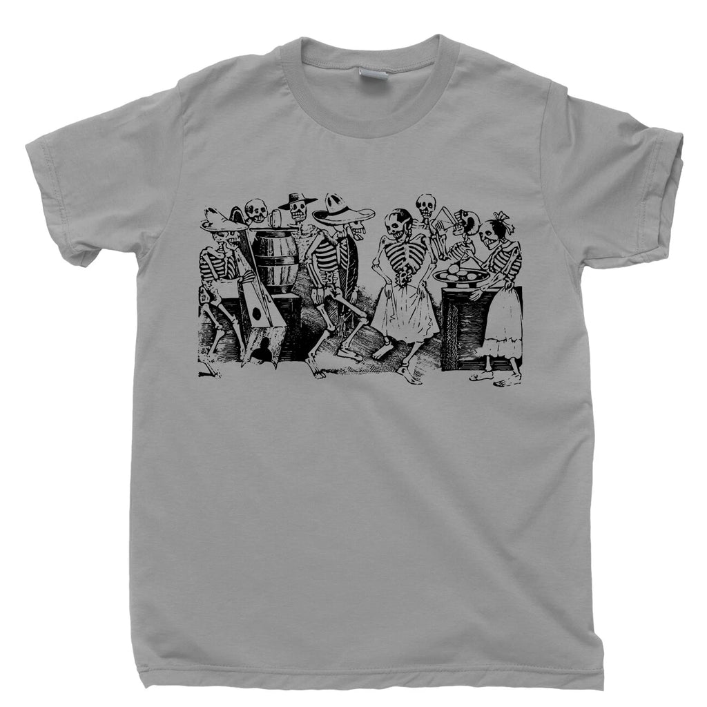 El Jarabe En Ultratumba Folk Dance T Shirt Mexican Calavera Cinco De Mayo Tee