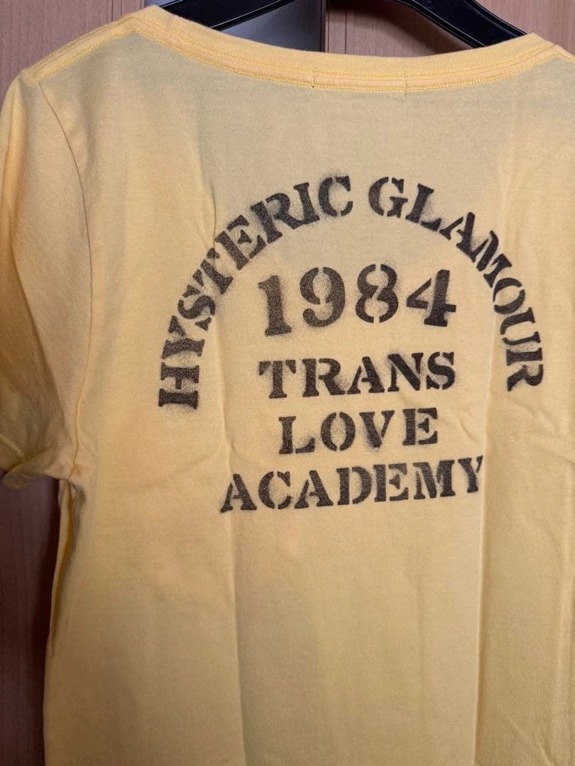 HYSTERIC GLAMOUR simple Yellow T-Shirt