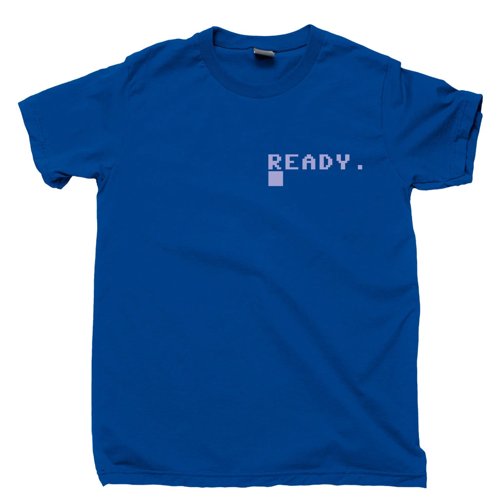 C64 T Shirt Commodore 128 PET Vic-20 CPU Retro 8-bit Videogame Pocket Print Tee