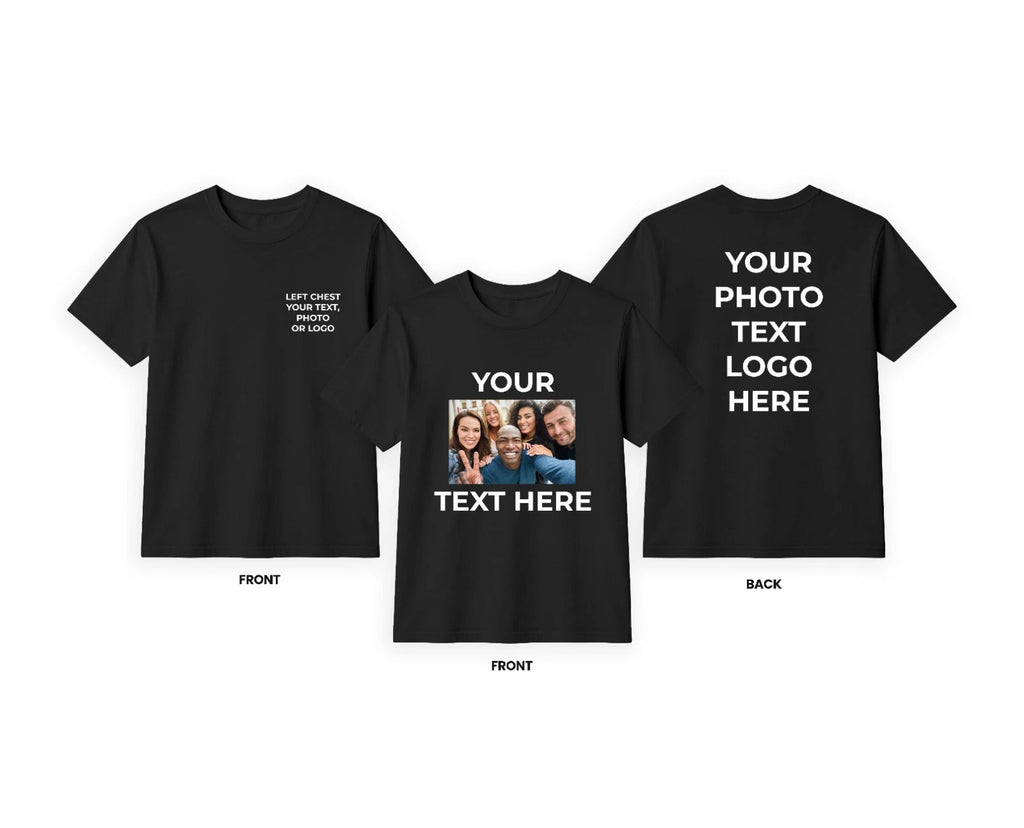 Personalised Custom Printed T Shirts Your Text Photo Logo Stag Do Hen Party Top