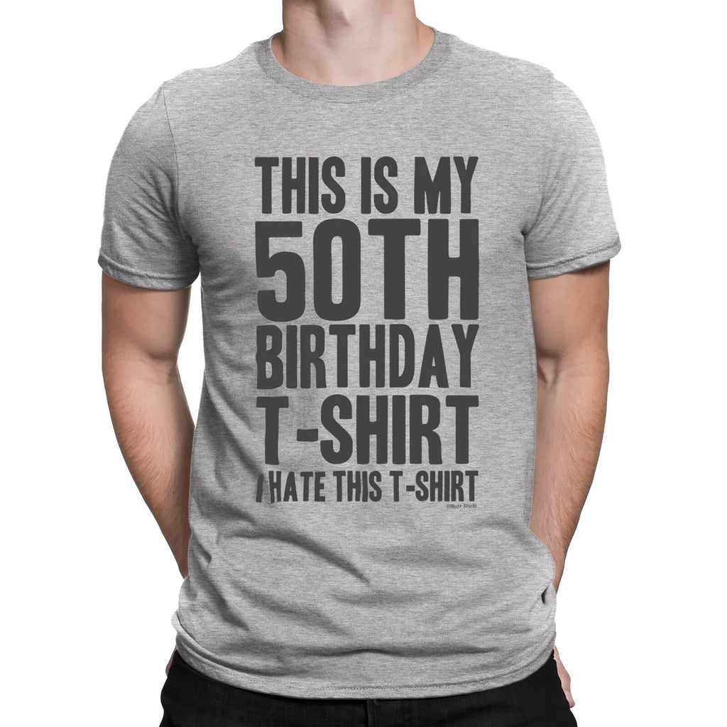 Mens This Is My 50th Birthday T-SHIRT 50 Years Old  Top Funny Gift Idea