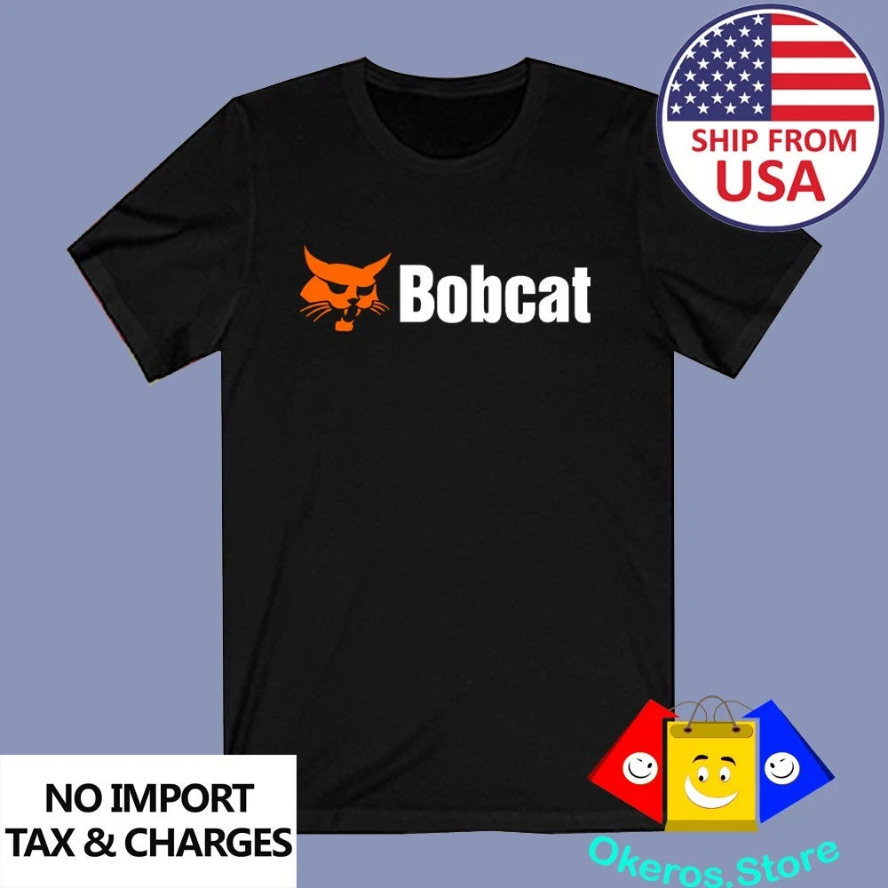 Bobcat Tractor Bob Cat Men's Black Size S to 3XL