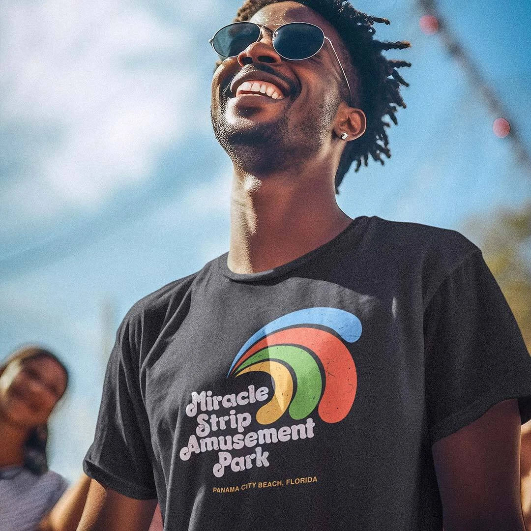 Miracle Strip Amusement Park Panama City Beach Unisex Retro T-shirt - Bygone