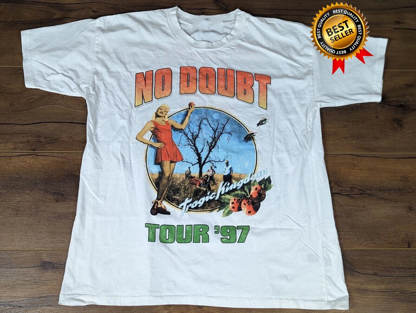 Vintage No Doubt Tour '97 Tragic Kingdom White NEW T-Shirt S-3XL