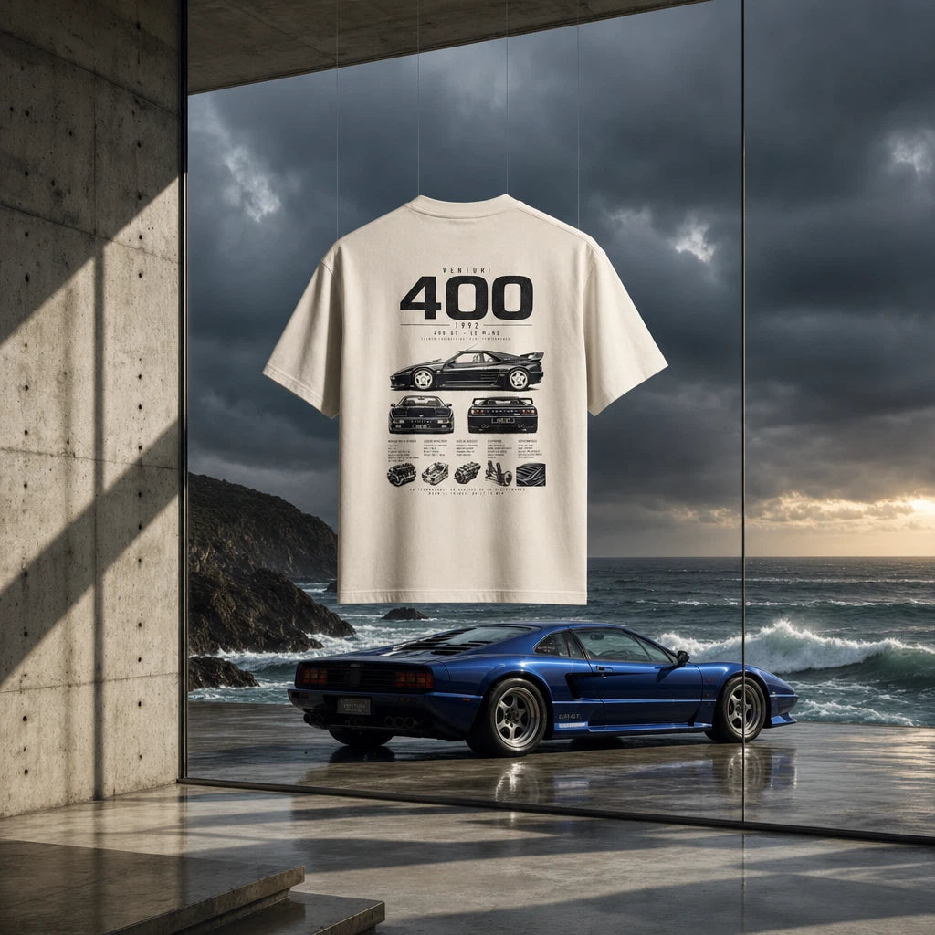 LXRY Premium Heavyweight T-Shirt - Venturi 400 GT Edition