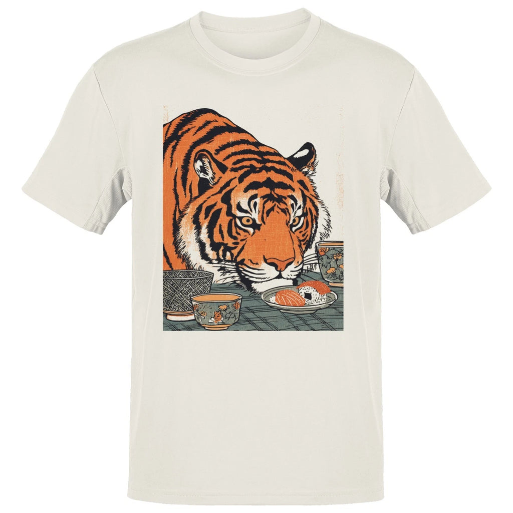Vintage Tiger Sushi Art Men's T-shirt