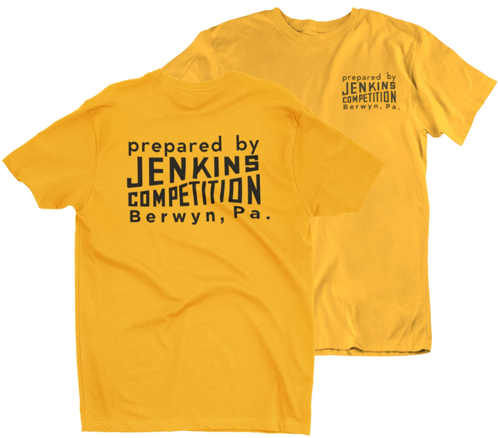 PREPARED by JENKINS COMPETITION Gold T-Shirt Tee Grumpy Nova Vega Camaro 427