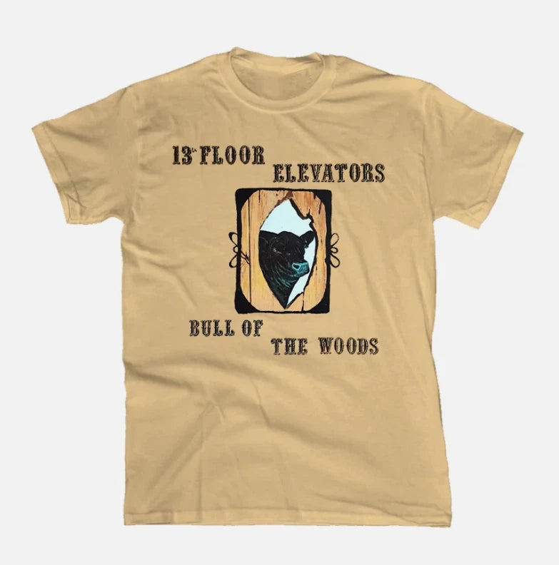 The 13th Floor Elevators Bull Of The Woods Cotton Unisex Sand T-Shirt