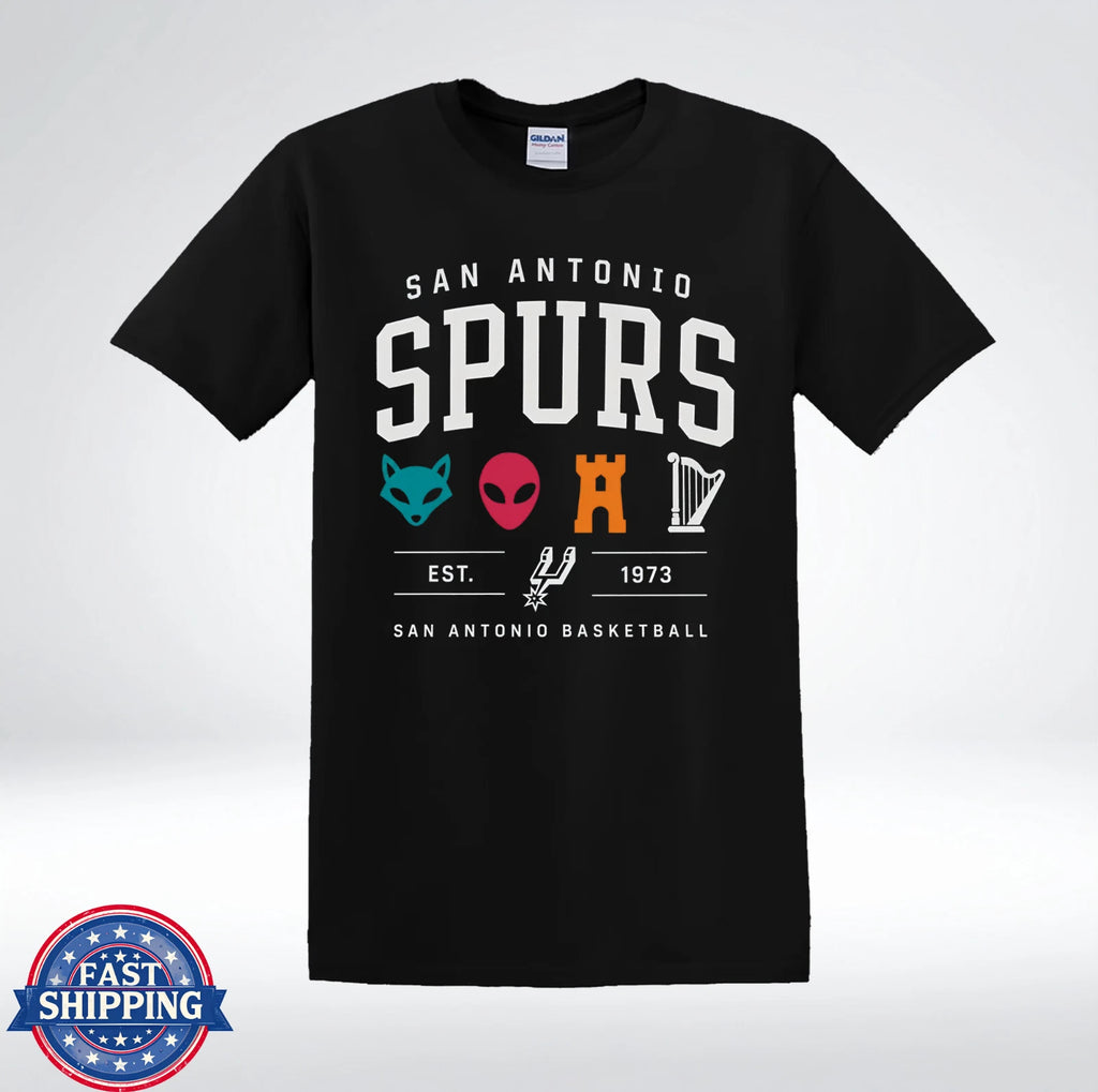 San Antonio Fan Retro Icons Est 1973 Graphic T-Shirt