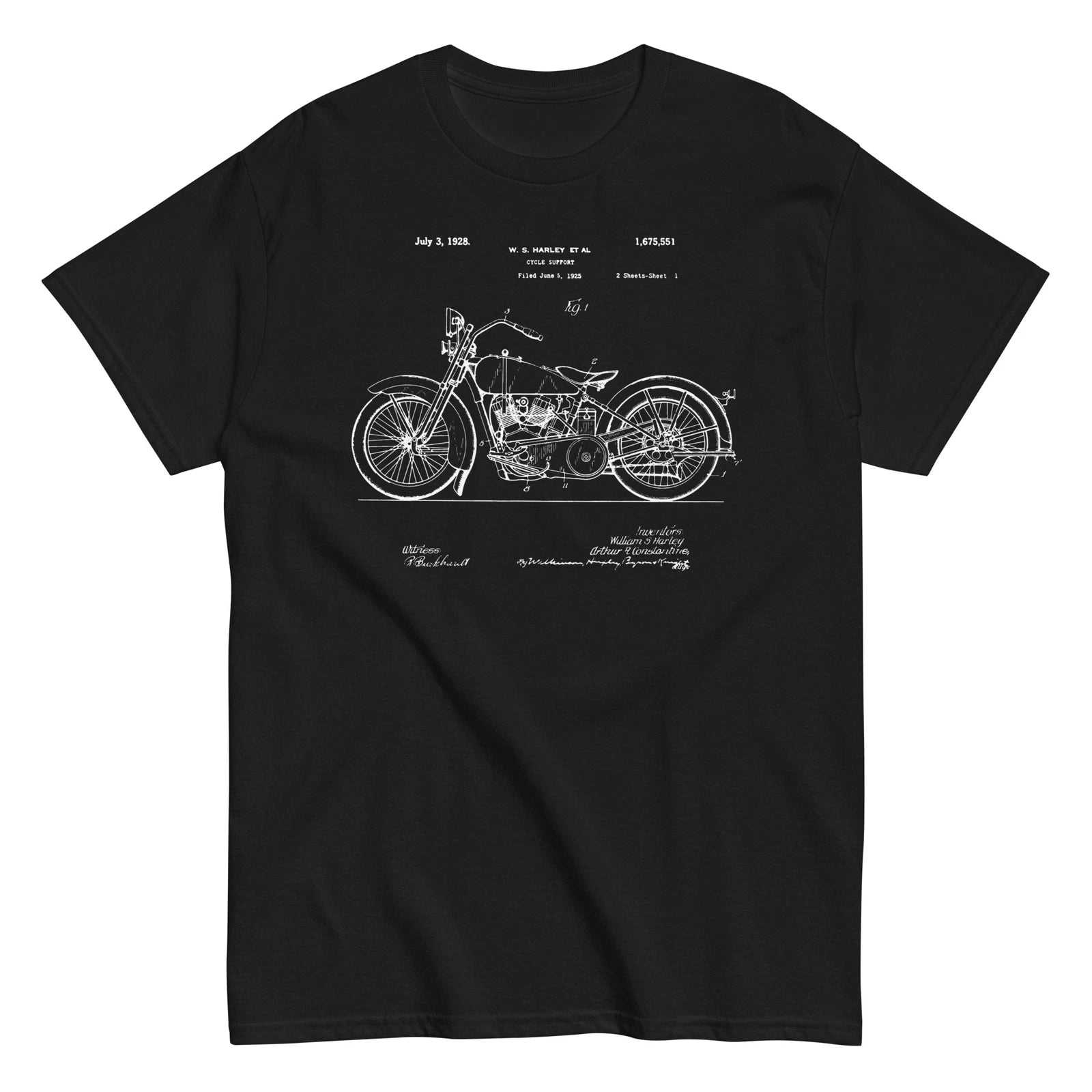 1928 Vintage Motorcycle Paten Vintage Unisex Classic T-Shirt
