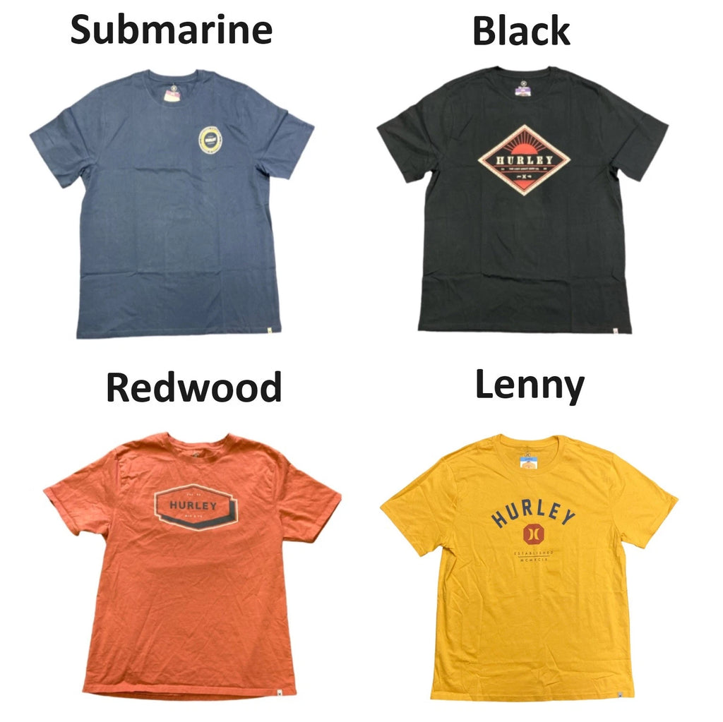 Hurley Men's Soft Short Sleeve All Day Graphic Print Tee