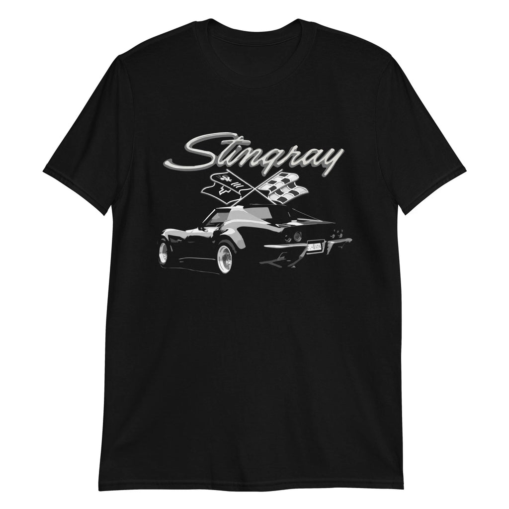 vette C3 Stingray 1969 - 1981 3rd Gen Vette Black Muscle Car T-Shirt