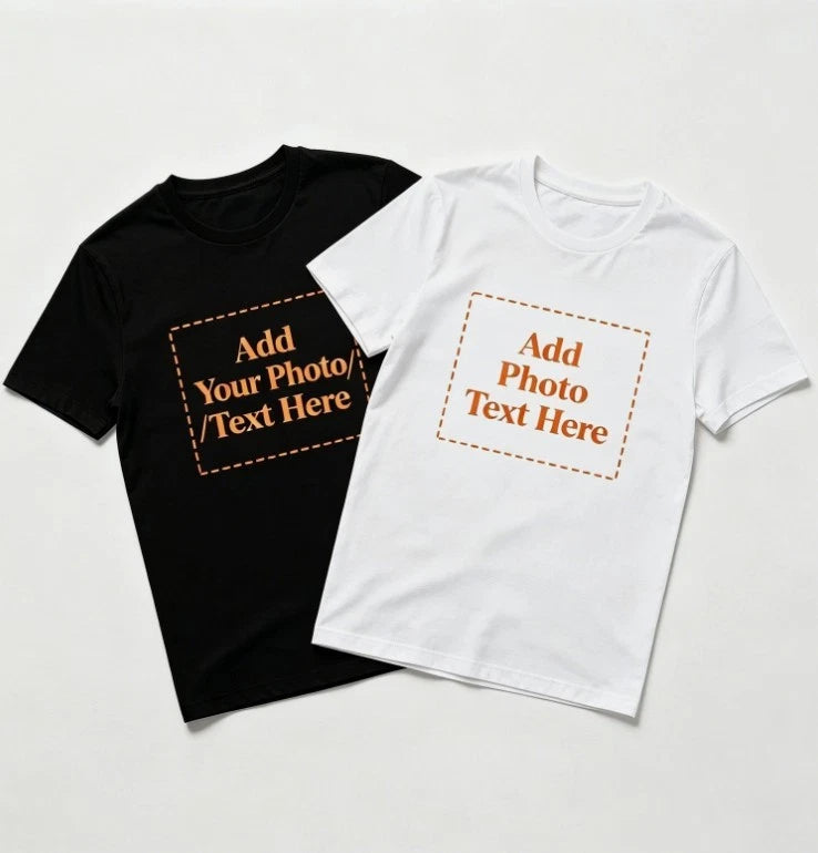 Personalized T Shirt Print Your Logo Photo Text Custom Made Tee for Kids & Adult