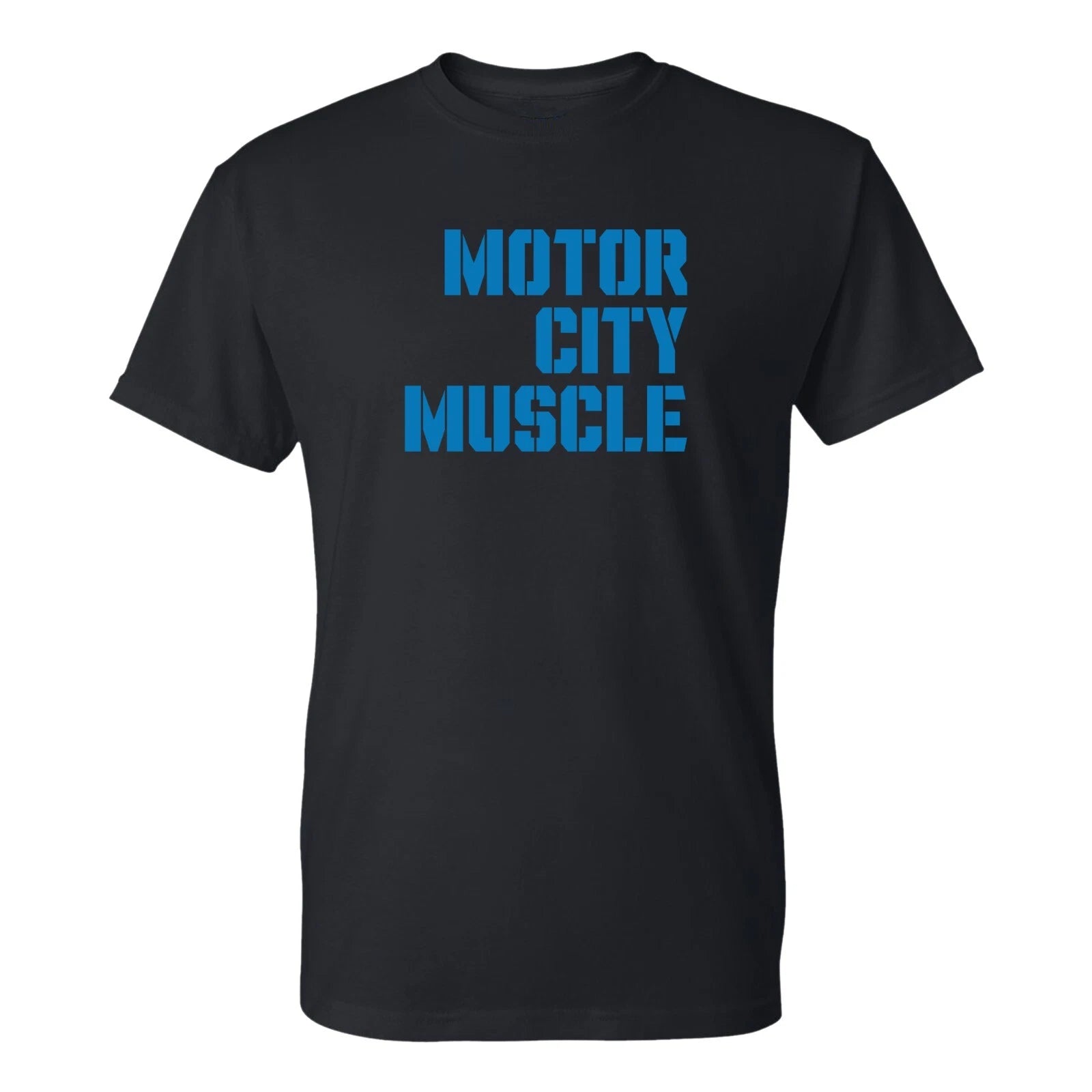 Motor City Muscle  - Detroit City Michigan T-Shirt - Black